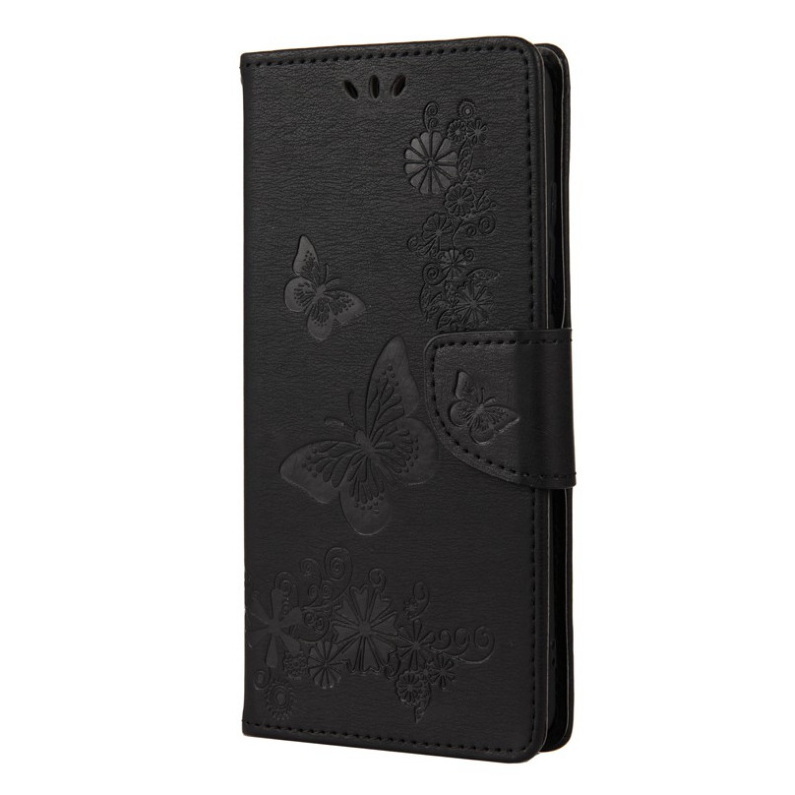 เคส Samsung Galaxy S20 FE/S20 FE 5G #เคสฝาพับหนัง PU ลายดอกไม้ผีเสื้อมีช่องใส่บัตร