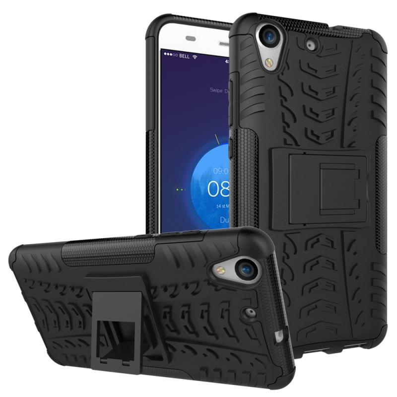 Case Huawei Y6 II/Y6II/Honor 5A #เคสกันกระแทกแยก 2 ชิ้น PC + TPU Hybrid - สีดำ /พร้อมส่ง