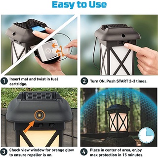 THERMACELL® Patio Shield Mosquito Protection Lantern XL 15ft zone เทอมาเซล โคมไฟไล่ยุง และแมลง