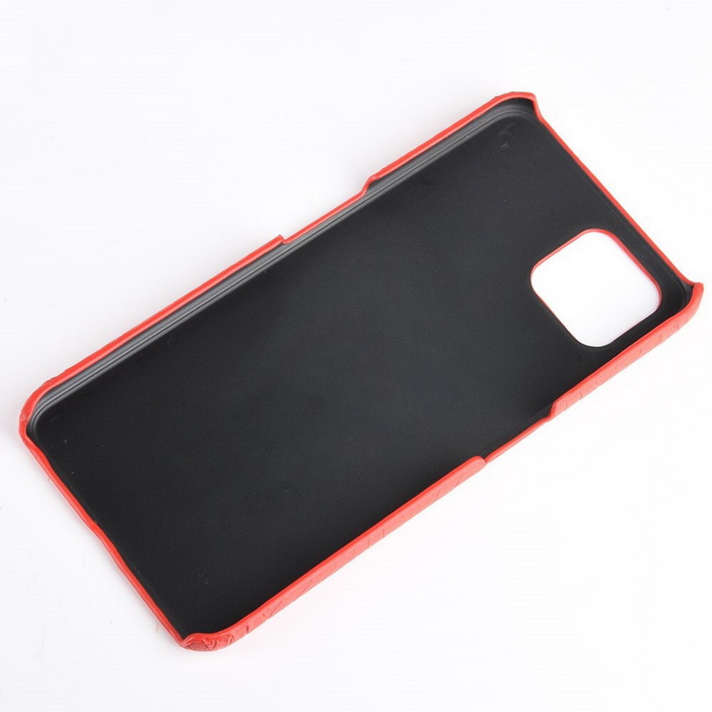 เคส OPPO Reno 4 Z 5G #เคสฝาหลังพลาสติกแข็งเคลือบหนัง PU ลายผิวหนังจระเข้