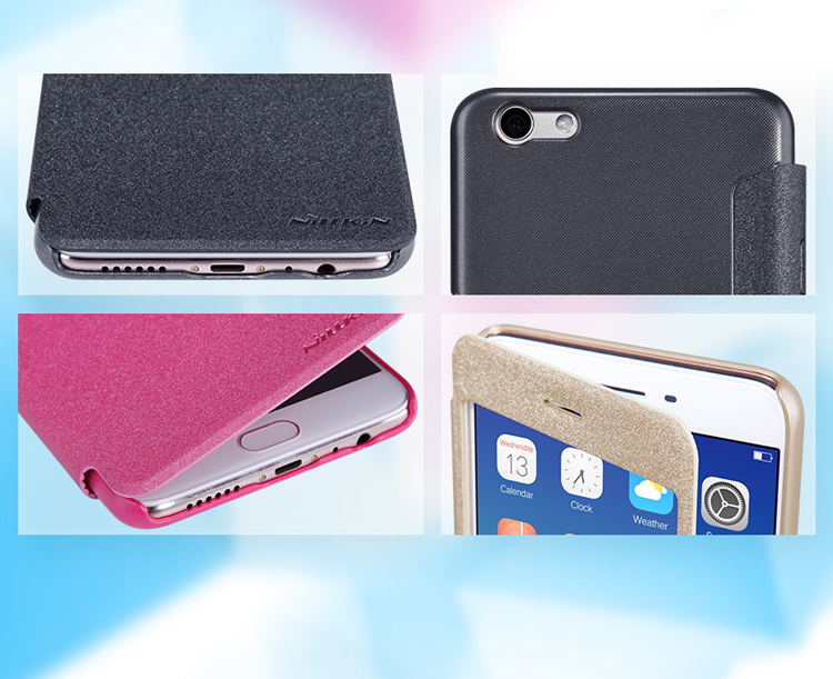 Case Oppo R9s Plus #เคสฝาพับ NILLKIN รุ่น Sparkle Window ใช้งานได้สะดวก