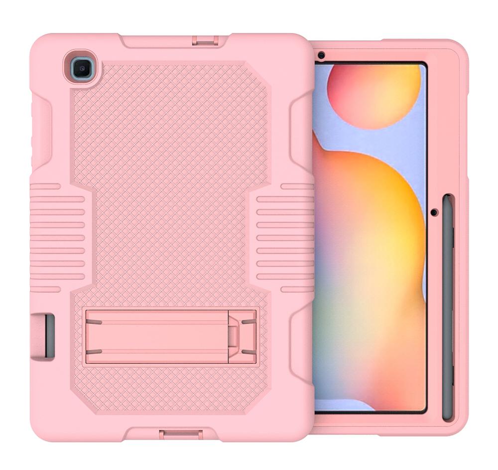 Case Samsung Galaxy Tab S6 Lite 10.4 SM-P610 SM-P615 SM-P617 #เคสฝาหลังกันกระแทก Full Protection Case 3 in 1 Bracket S-pen Slot