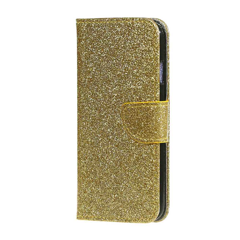 เคส Huawei Y7 (2017) #เคสฝาพับหนัง PU Flash Powder PU Leather สีสันสยงามราคาถูก