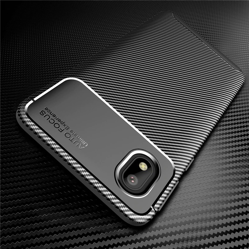 Case Samsung Galaxy A01 Core #เคสฝาหลังนิ่ม Carbon Fiber Anti-drop TPU Protection