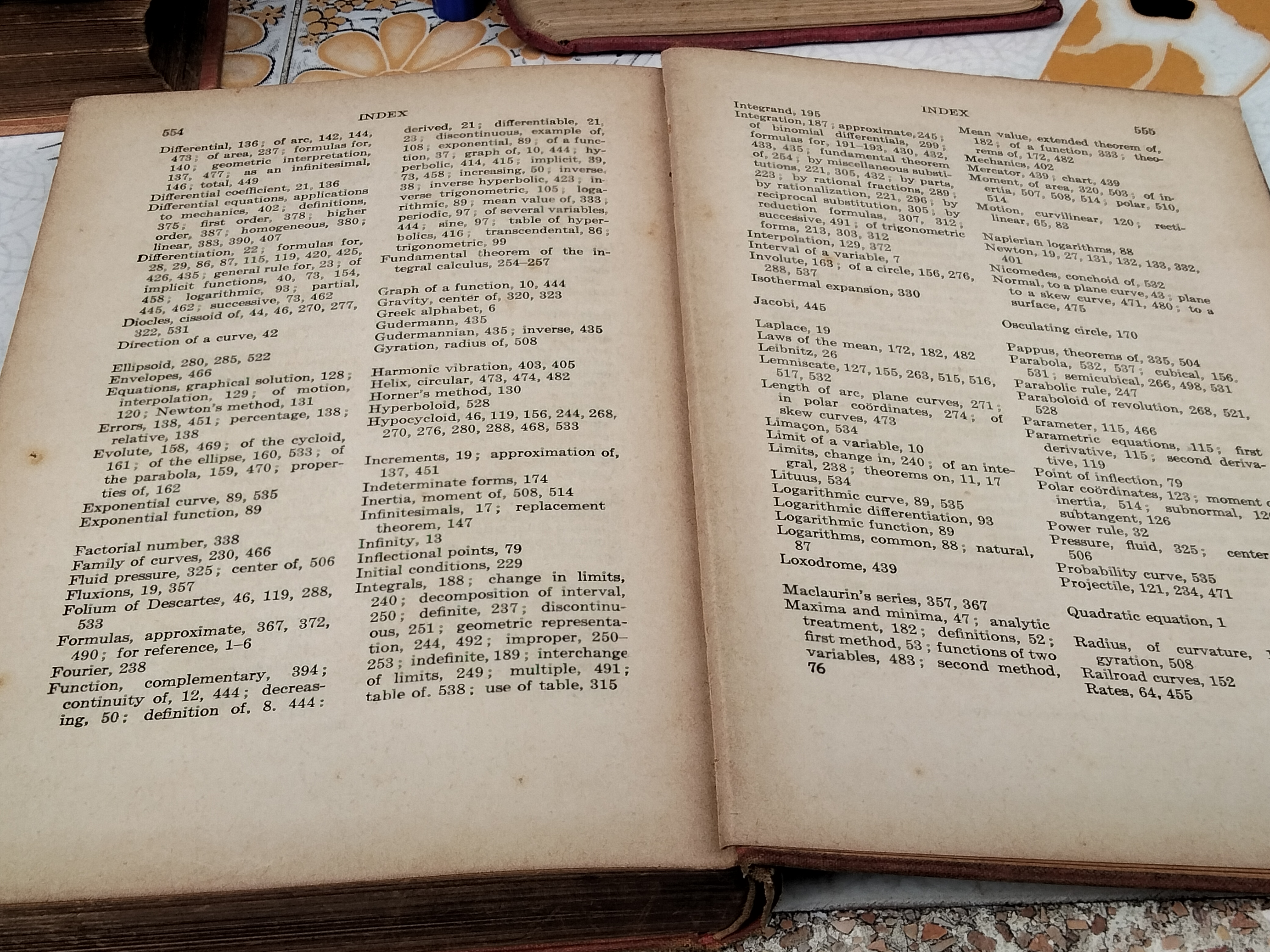 ELEMENTS OF THE DIFFERENTIAL AND INTEGRAL CALCULUS BY GRANVILLE - SMITH - LONGLEY