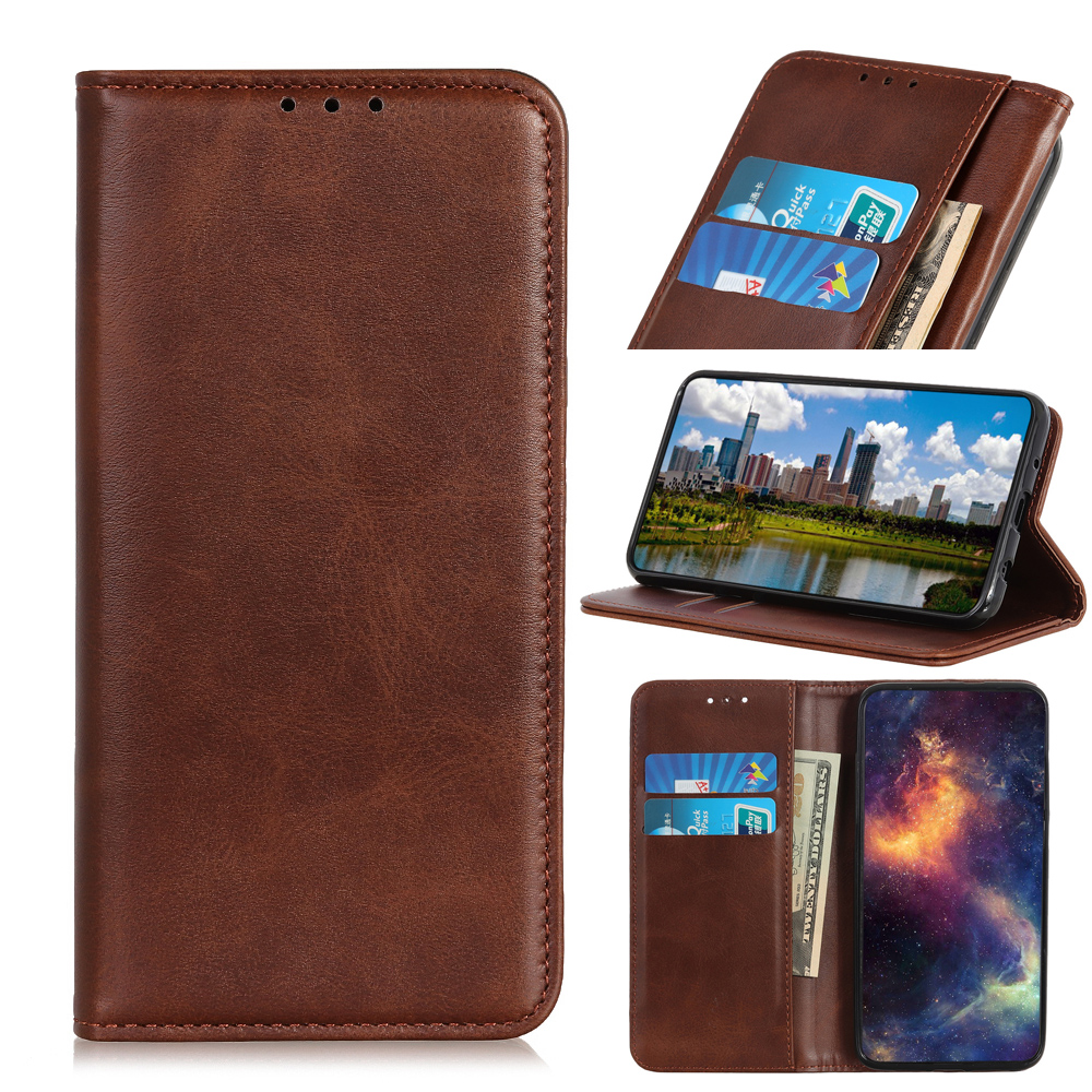 เคส Huawei P30 Lite #เคสฝาพับแบบกระเป๋าสตางค์ Auto-absorbed Split Leather อัตโนมัติดูดซับ