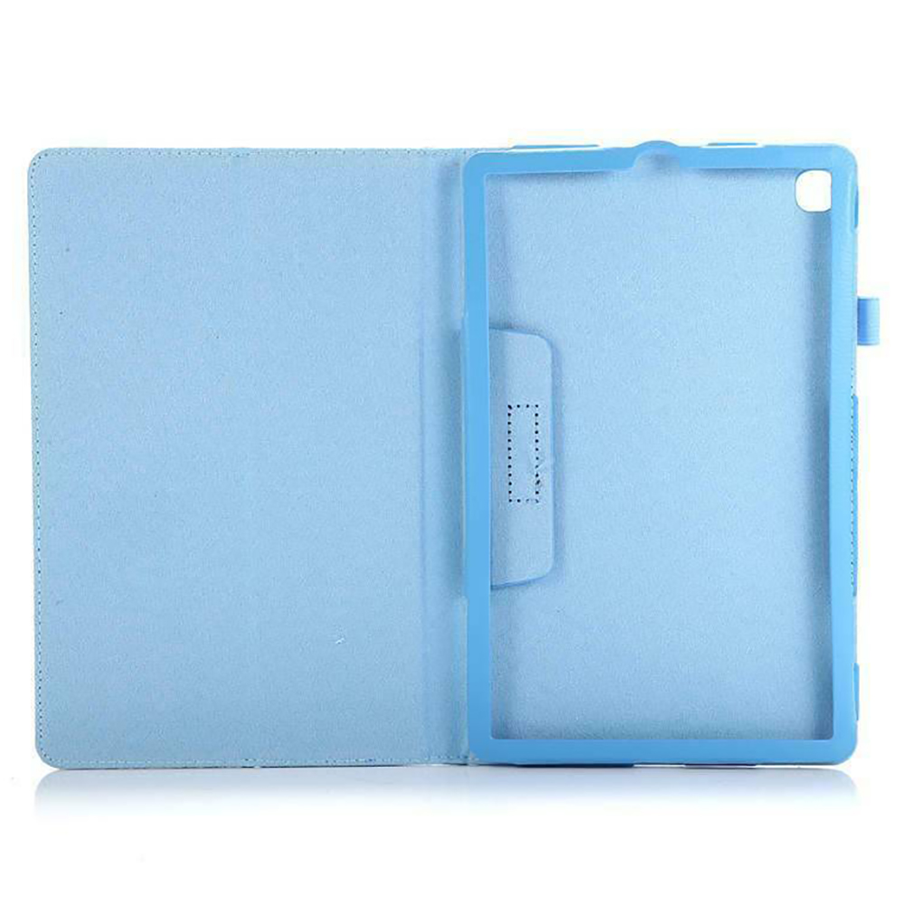 Case Samsung Galaxy Tab S6 Lite 10.4 SM-P610 P615 P617 #เคสฝาพับหนัง PU ผิวลิ้นจี่ Litchi Texture Leather Stand Protective Case