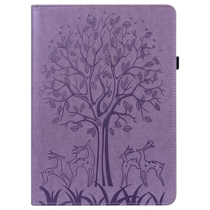 Case Samsung Galaxy Tab S8 5G 11 นิ้ว SM-X700 SM-X706 #เคสฝาพับหนัง PU ลายต้นไม้ Life Tree Print Leather Stand Smart Case Cove