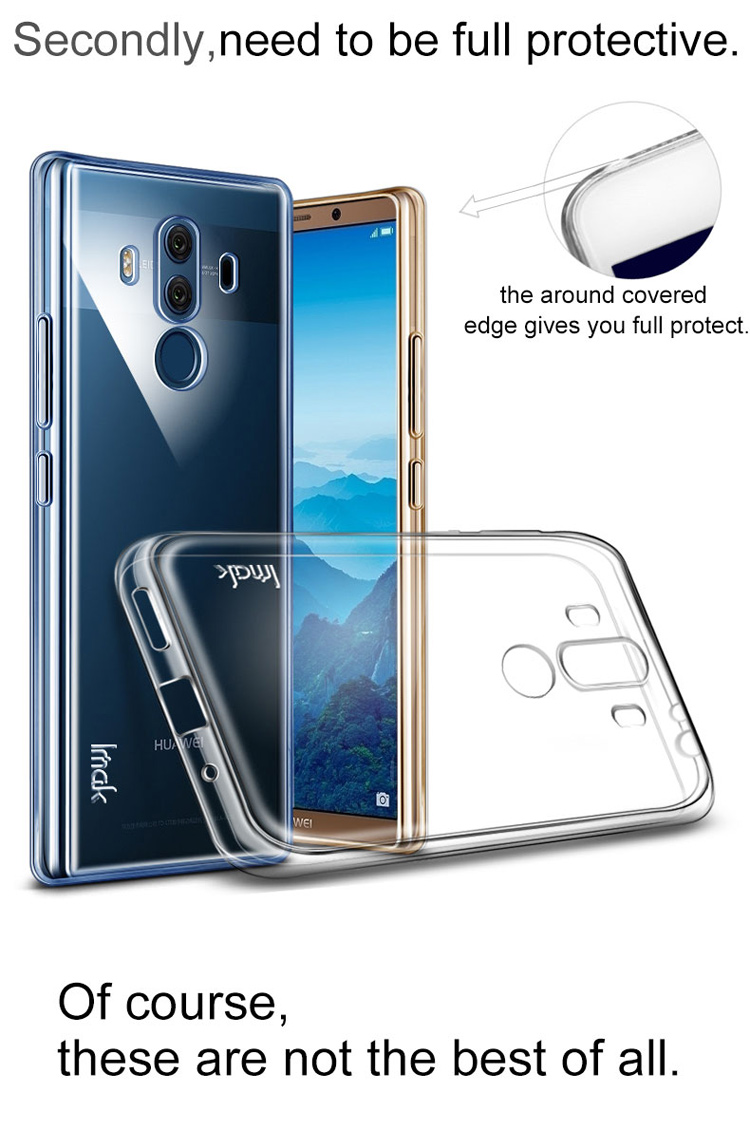 Case Huawei Mate 10 Pro #เคสฝาหลัง TPU ใสนิ่ม IMAK Stealth Clear Soft Case + ฟิล์มกันรอย