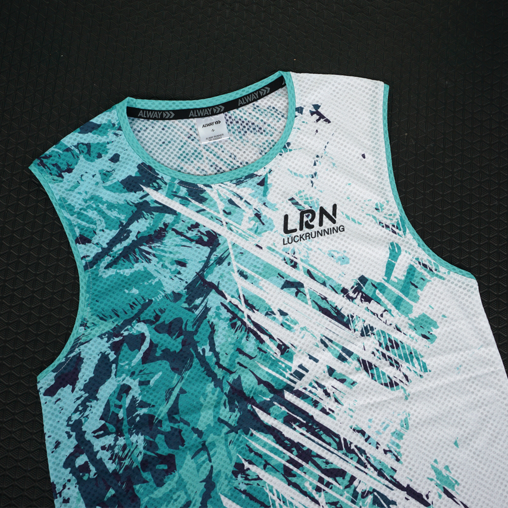 เสื้อวิ่งแขนสั้น แขนกุด เสื้อกล้าม (ชญ) ผ้า AirFlow ของแท้ มีรูระบายอากาศทั้งตัว น้ำหนักเบา ใส่สบายและไม่อมเหงื่อ (S15)