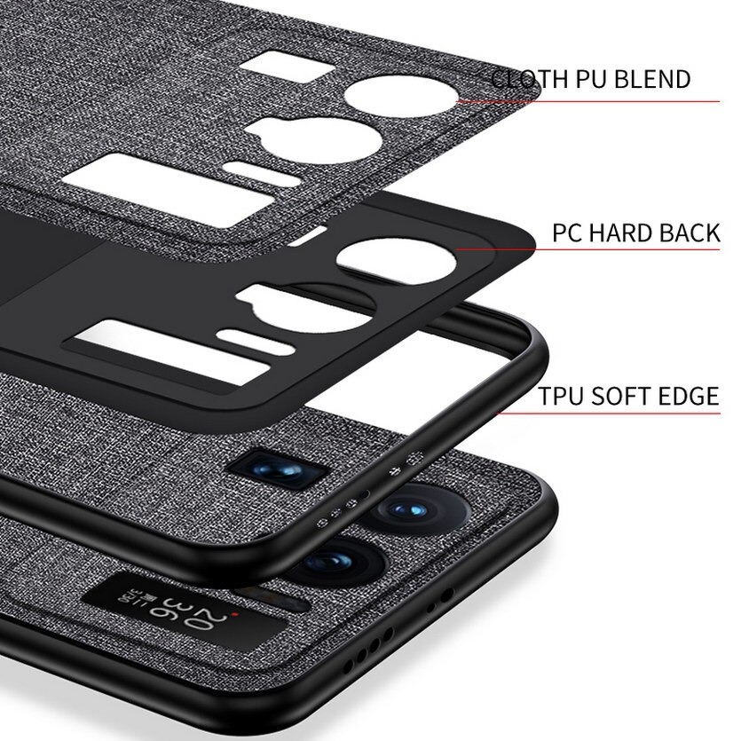 เคส Xiaomi Mi 11 Ultra #ฝาหลังเคลือบผิวผ้า Matte Cloth PU + PC + TPU Hybrid