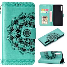 Case Samsung Galaxy A70 #เคสฝาพับหนัง PU พิมพ์ลายแมนดาลา