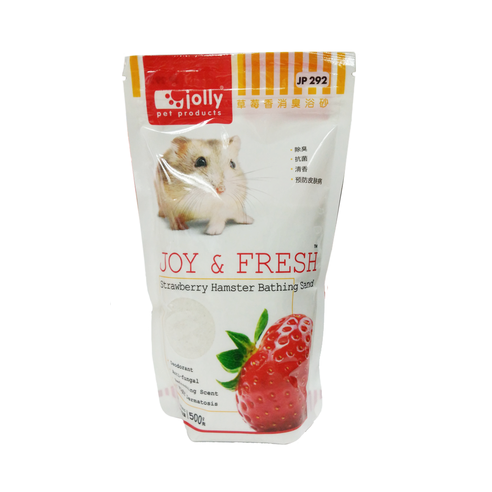 Jolly ทรายอาบน้ำ กลิ่นสตอเบอรี่ 500g