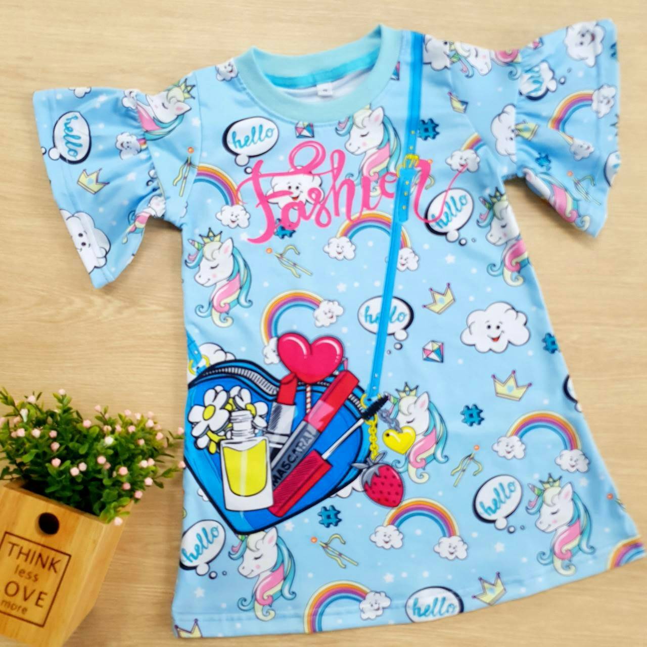 เดรสเด็กลาย Unicorn