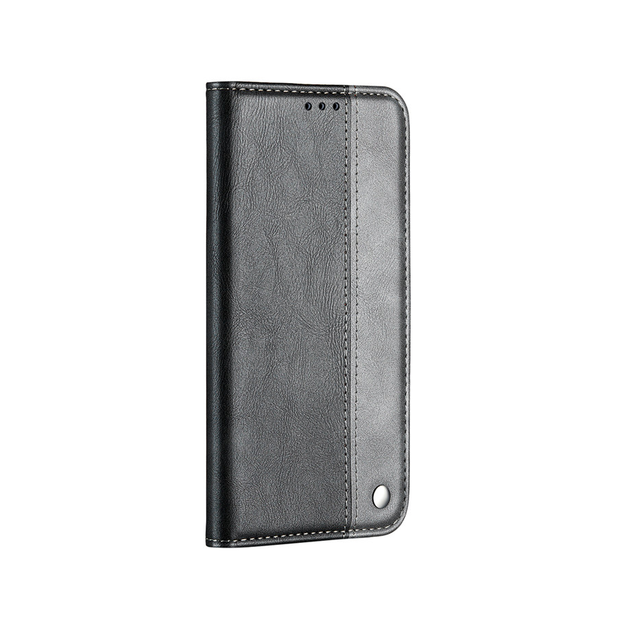 เคส iphone 11#เคสฝาพับปกหนัง PU แบบกระเป๋าสตางค์สีทูโทน Retro PU Leather Card Slot Cover