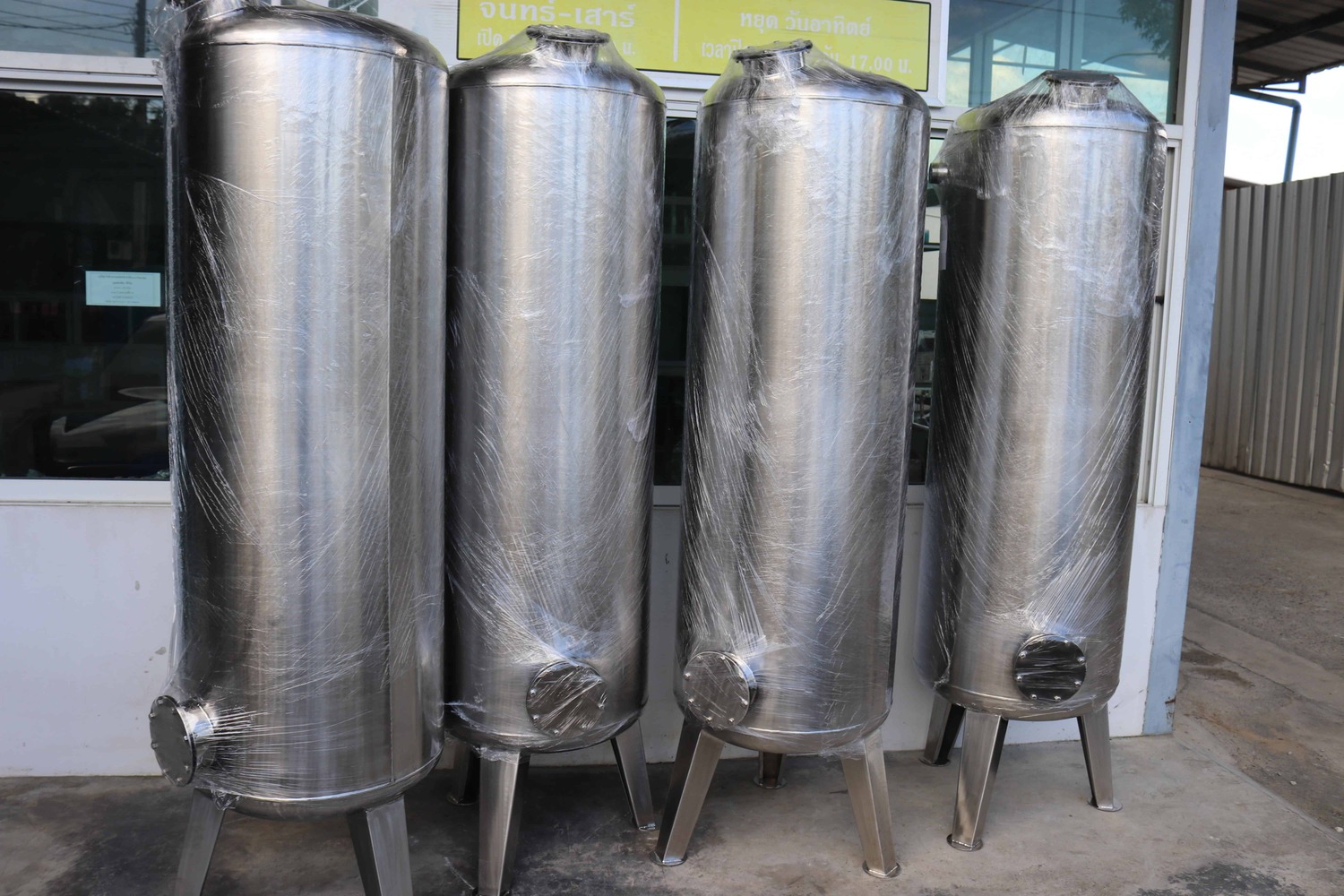ถังกรองสแตนเลส24นิ้วสูง150หนา3mm