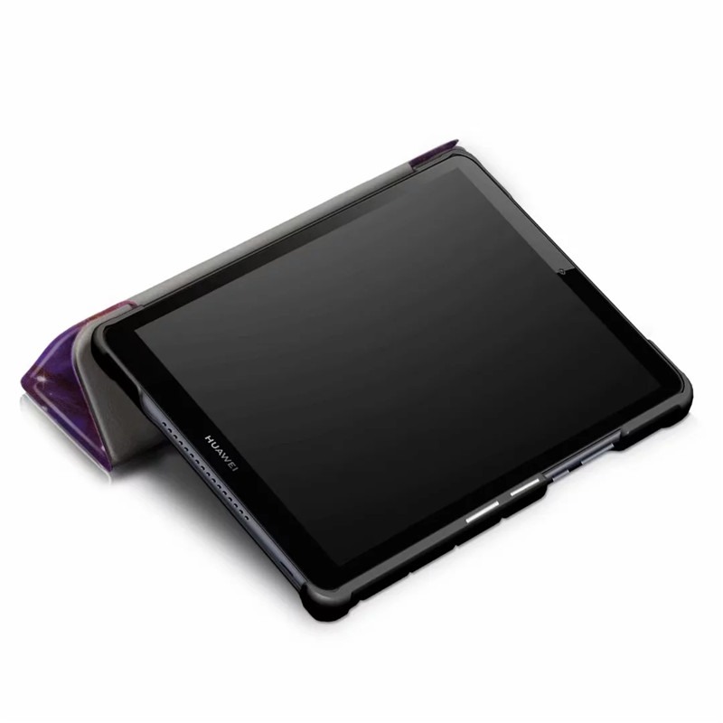Case Huawei MediaPad M5 Lite 8 #เคสฝาพับสามพับหนัง PU รูปแบบการพิมพ์ลาย Pattern Printing PU Leather Tri-fold Stand