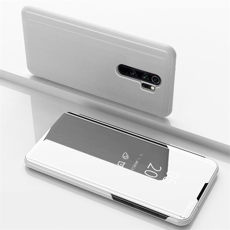 เคส OPPO A9 (2020)/A5 (2020) #เคสฝาพับปกโปร่งแสงผิวเงา Electroplating Mirror Surface Window View