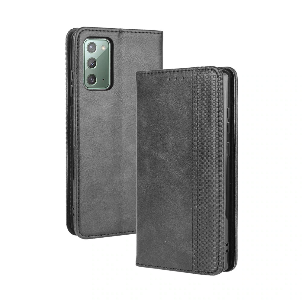 เคส Samsung Galaxy S20 FE/S20 FE 5G #เคสฝาพับปกหนังสไตล์วินเทจดูดซับอัตโนมัติแบบกระเป๋าสตางค์