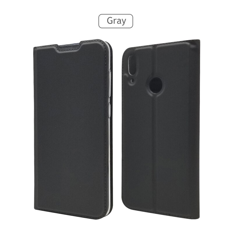 Case Huawei Y7 2019 #เคสฝาพับหนัง PU Magnetic Adsorption Stand Leather Card Holder