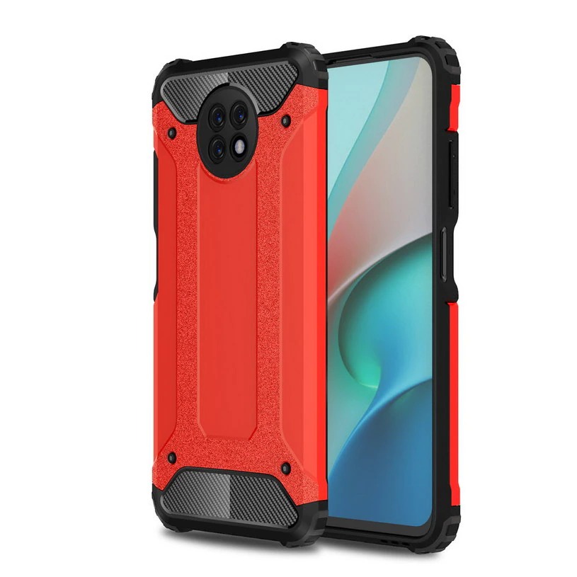 เคส Redmi Note 9T 5G #เคสฝาหลังเกราะป้องกัน ไฮบริด พลาสติก+TPU Heavy Duty Rugged Hybrid