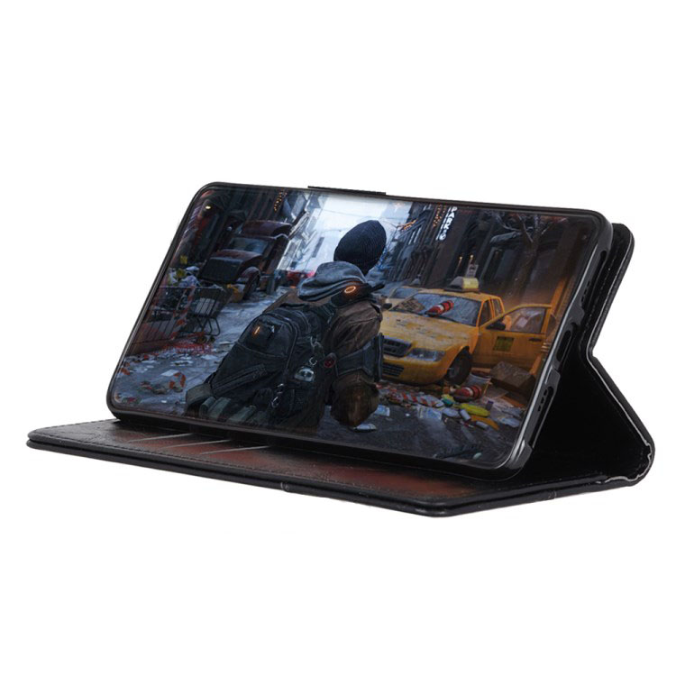 Case Asus Zenfone Max (M2) ZB633KL #เคสฝาพับหนัง PU ผิวหนังม้า S-shape Crazy Horse Texture Wallet Leather