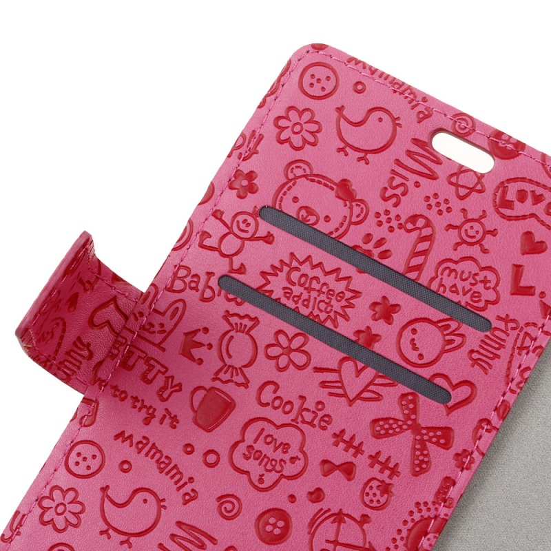เคส Lenovo K6 Note สไตล์กระเป๋าสตางค์ ภาพการ์ตูน Graffiti น่ารักๆสีสันสดใสสวยงาม