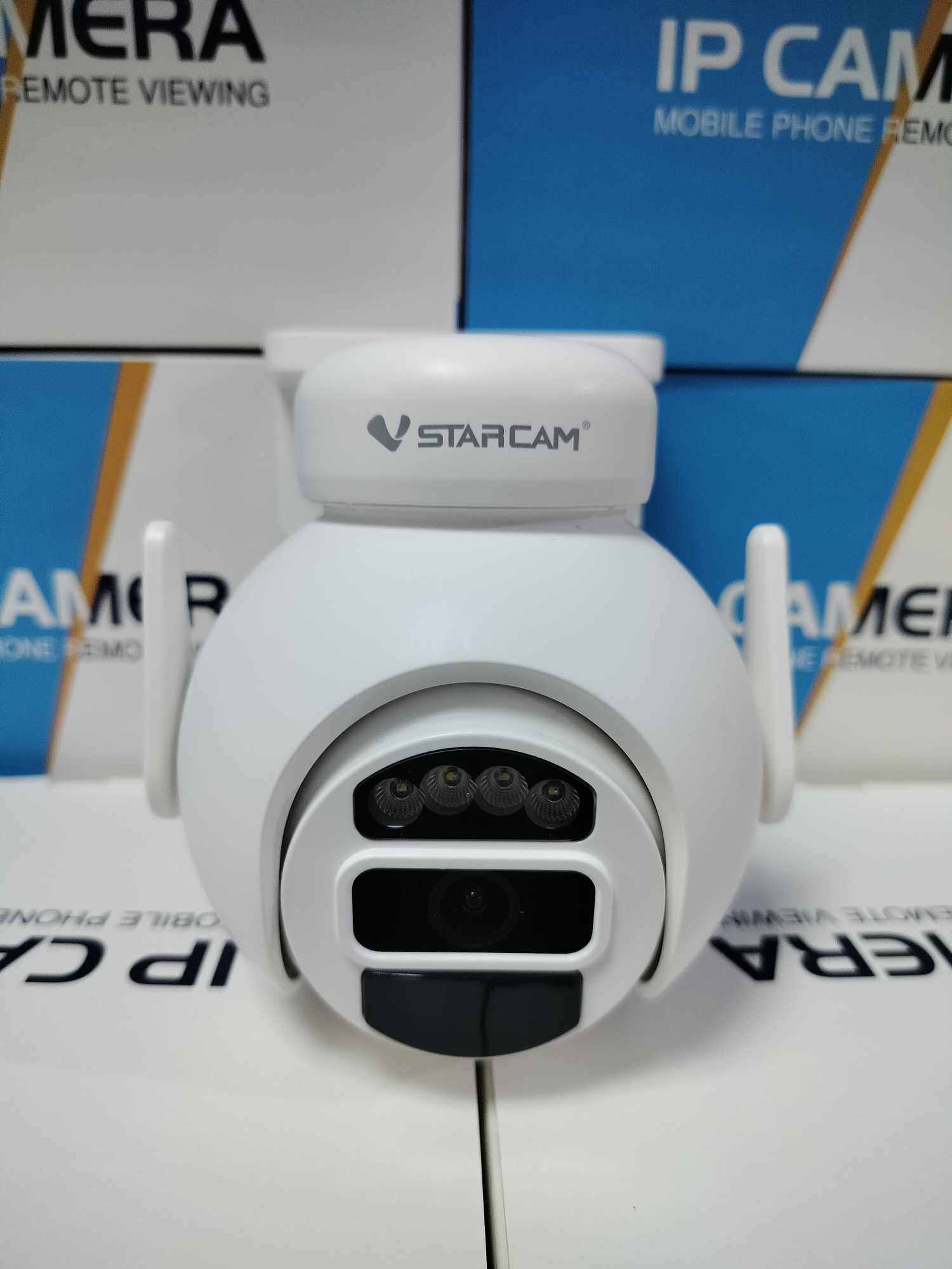 Vstarcam Vstarcam กล้องวงจรปิดภายนอกมีแบตในตัวพร้อมแผงโซล่าเซลล์ รุ่นCB65 คมชัด3ล้าน wifiในตัว ขาว