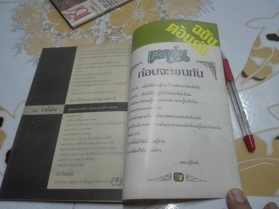 นิตยสาร แรกรุ่น (ฉบับต้อนรับ) หน้าปก เพ็ญพักตร์ ศิริกุล , และบทสัมภาษณ์ก่อนจะมาเป็น ธีรพงศ์ เหลียวรักวงศ์ **สินค้าหมด**