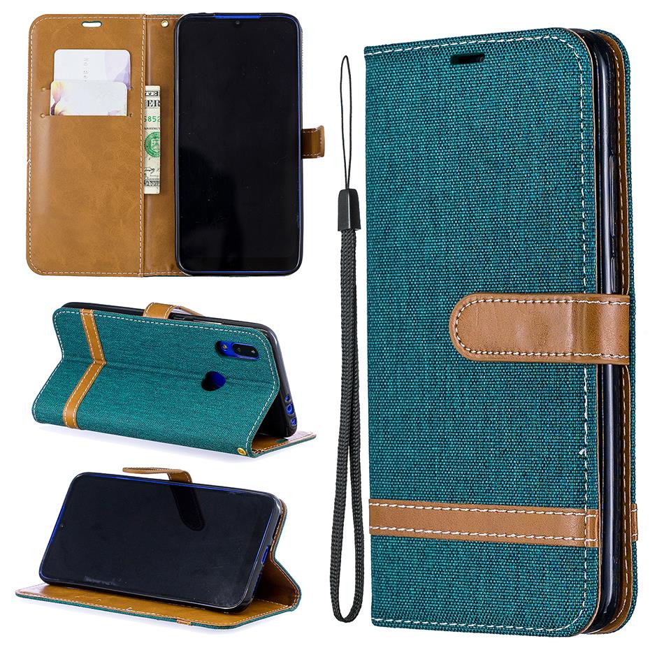 Case Samsung Galaxy A20s #เคสฝาพับหนัง PU พร้อมสายคล้องมือ สีสันสดใส