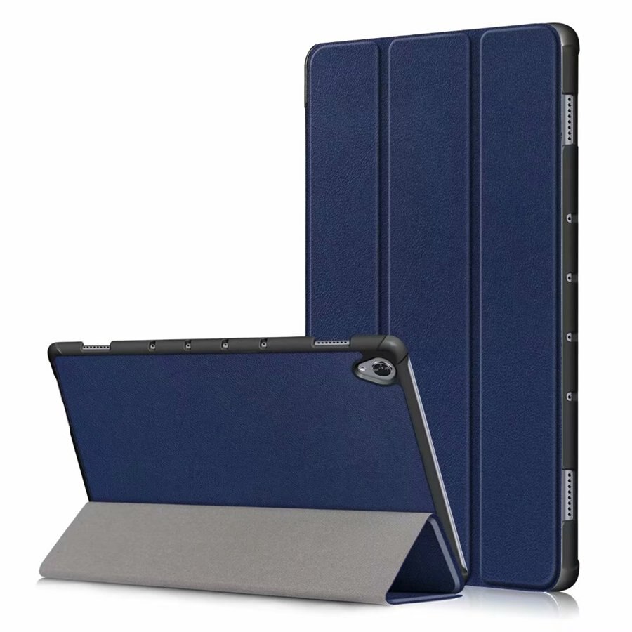 เคส Huawei MediaPad M6 10.8 inch (2019) #เคสฝาพับสามพับหนัง PU ผิวลิ้นจี่ Litchi Skin PU Leather Tri-fold Stand Tablet Cover