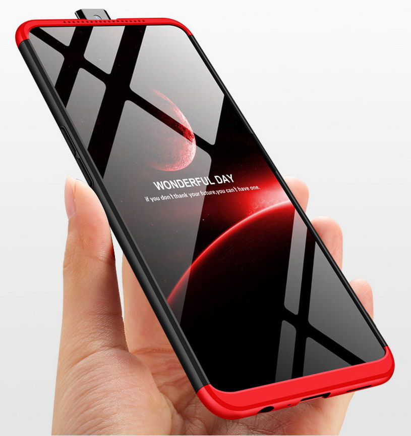 เคส OPPO Reno 2F #เคสฝาหลังพลาสติกแข็ง Detachable All-wrapped Matte แยกชิ้นได้