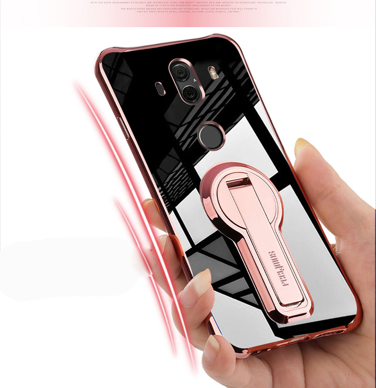 เคส Huawei Mate 10 Pro #เคสฝาหลัง FEELYMOS TPU แบบเคลือบเงามีขาตั้งในตัวสวยงามพรีเมี่ยม