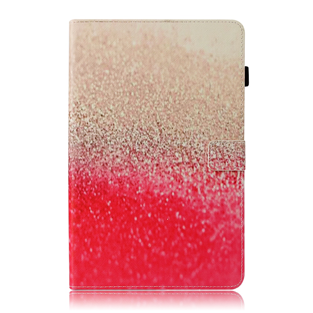 Case Samsung Galaxy Tab A 10.5 (2018) T590 T595 #เคสฝาพับหนัง PU พิมพ์ลวดลาย Pattern Printing Wallet Stand Smart Awakening Leather
