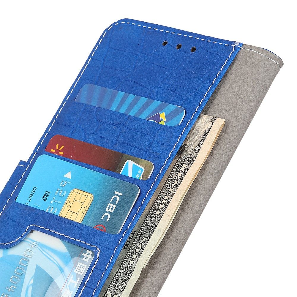 Case Huawei Nova 5T #เคสฝาพับหนัง PU ลายหนังจระเข้แบบกระเป๋าสตางค์ Crocodile Texture PU Leather Stand Wallet