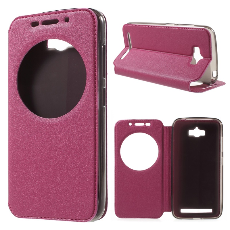 Case Asus Zenfone Max ZC550KL แบบฝาพับมีช่องหน้าต่างสมาร์ทวิวคุณภาพดี