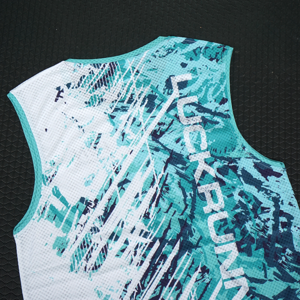 เสื้อวิ่งแขนสั้น แขนกุด เสื้อกล้าม (ชญ) ผ้า AirFlow ของแท้ มีรูระบายอากาศทั้งตัว น้ำหนักเบา ใส่สบายและไม่อมเหงื่อ (S15)