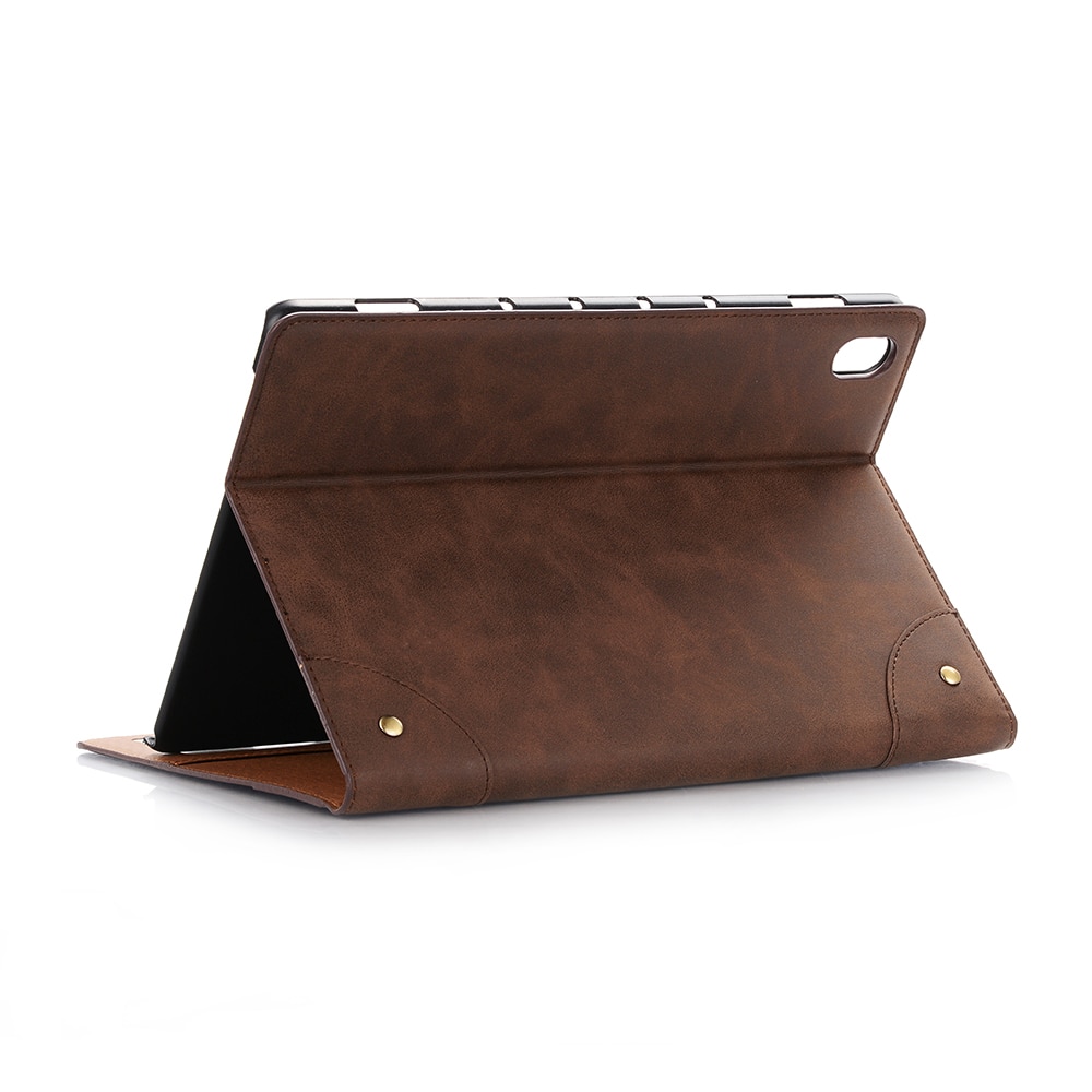 เคส Huawei MediaPad M6 (10.8 นิ้ว) #เคสฝาพับหนัง PU ผิวหนังม้าสไตล์ Retro แบบกระเป๋าสตางค์สมาร์ท Crazy Horse Texture Retro PU Leather