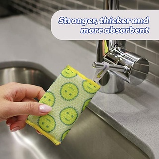 Scrub Daddy® Scour Daddy ArmorTec Mesh Scouring Pad 3 Pack ฟองน้ำอเนกประสงค์ ฟองน้้ำล้างจาน ล้างแก้ว