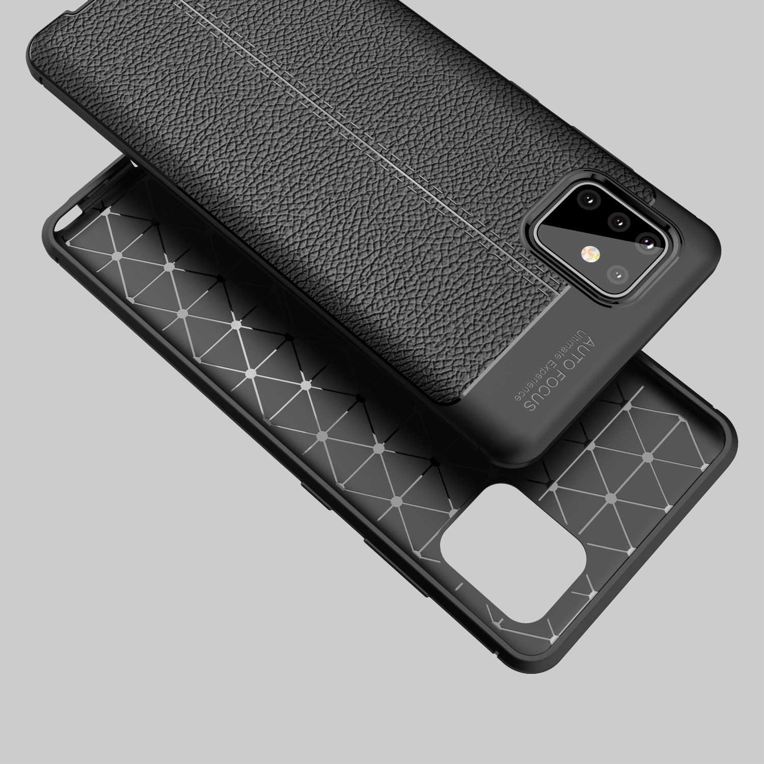 เคส Samsung Galaxy Note 10 Lite(สินค้าพร้อมส่ง) #เคสฝาหลัง TPU นิ่มลายหนัง PU ผิวลิ้นจี่ช่วยป้องกันลายนิ้วมือและกันลื่น
