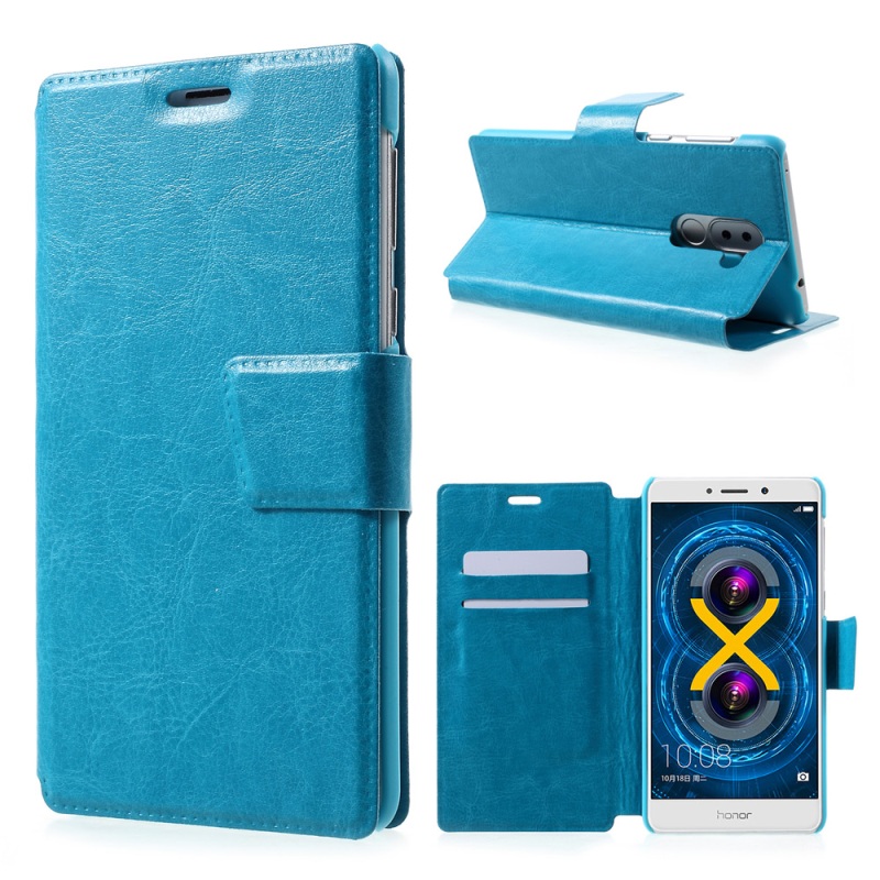 เคส Huawei GR5 2017 #เคสหนังฝาพับทันสมัย Crazy Horse Leather Card Slots