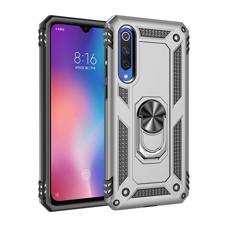 เคส Xiaomi Mi 9 SE #เคสฝาหลัง Hybrid TPU+PC มีแหวนสวมนิ้ว