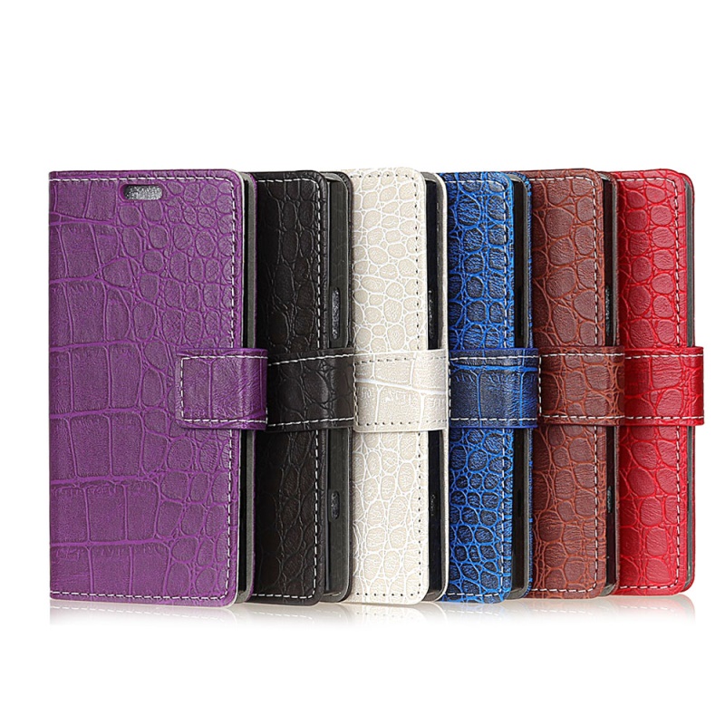 เคส Samsung Galaxy J6 (2018) #เคสฝาพับสไตล์กระเป๋าหนัง PU ผิวหนังจระเข้