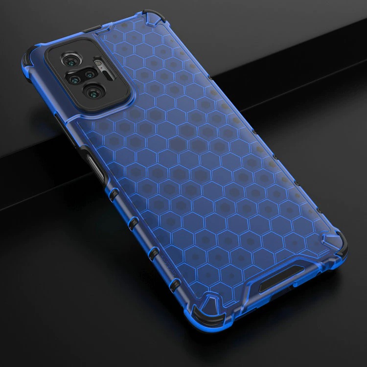 เคส Redmi Note 10 pro #เคสฝาหลังกันกระแทก Honeycomb Shock Absorber TPU + PC + Silicone Hybrid
