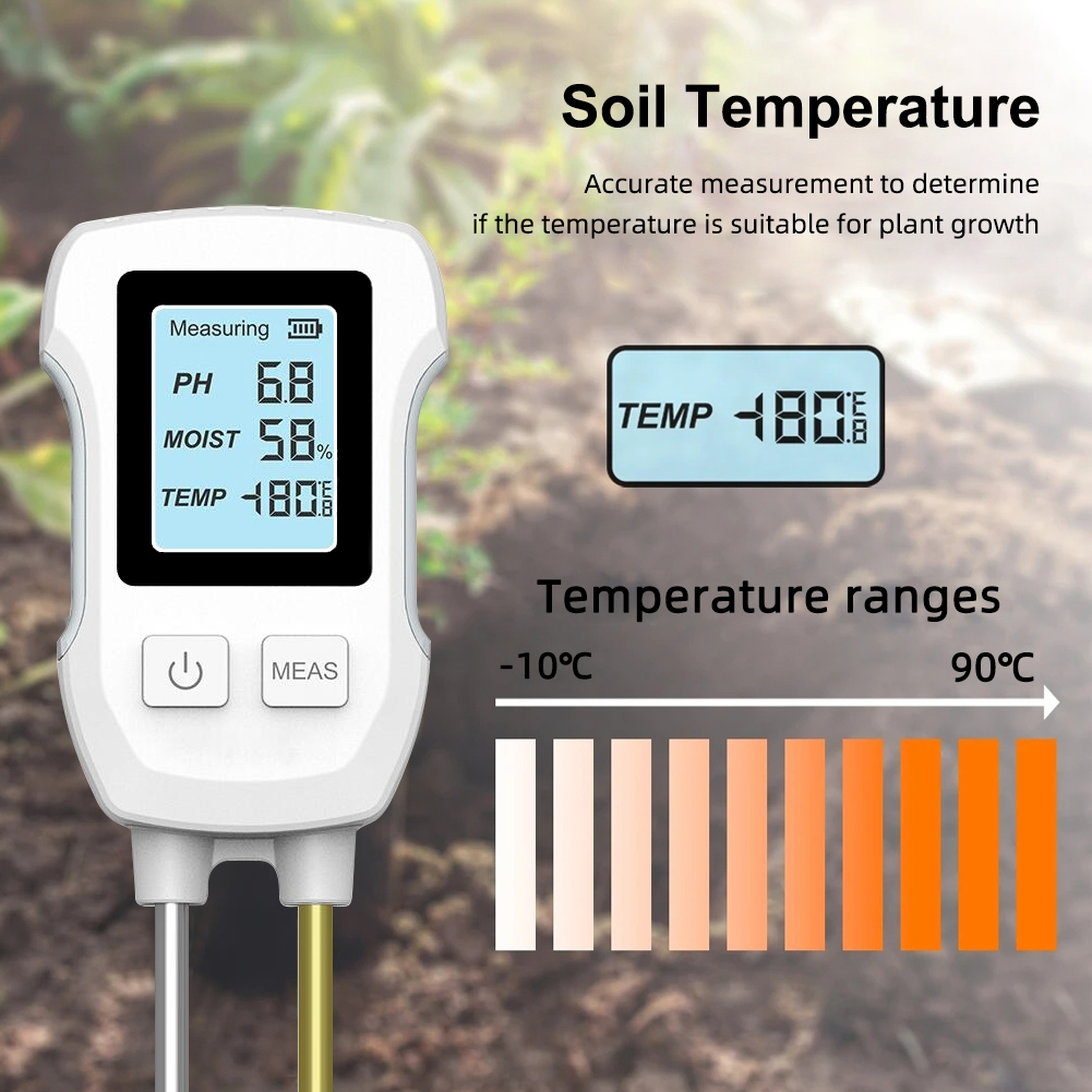 Soil Moisture Test Probe โพรบวัดความชื้นในดิน pH, Temperature, Soil Moisture