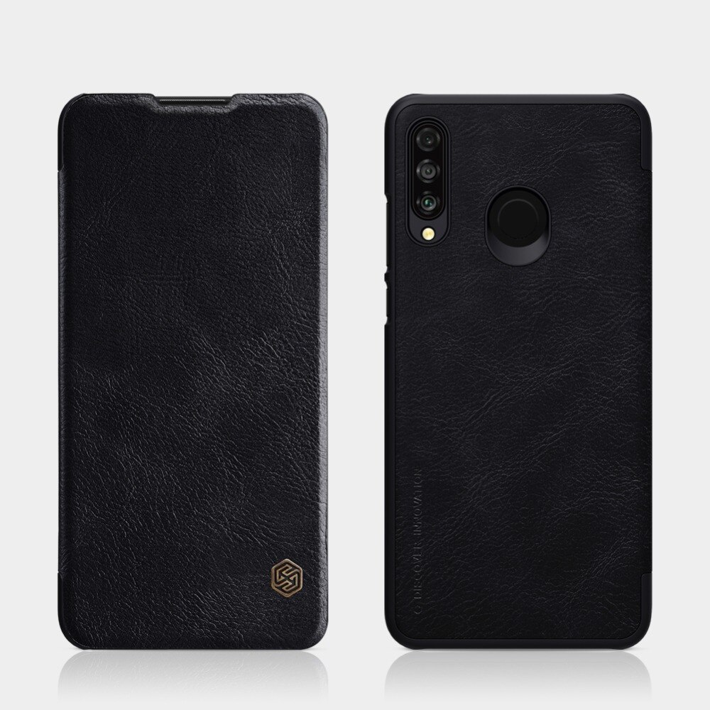 Case Huawei P30 Lite #เคสฝาพับ NILLKIN แท้รุ่น Qin Series Card Slot คุณภาพดีราคาเบาๆสบายกระเป๋า