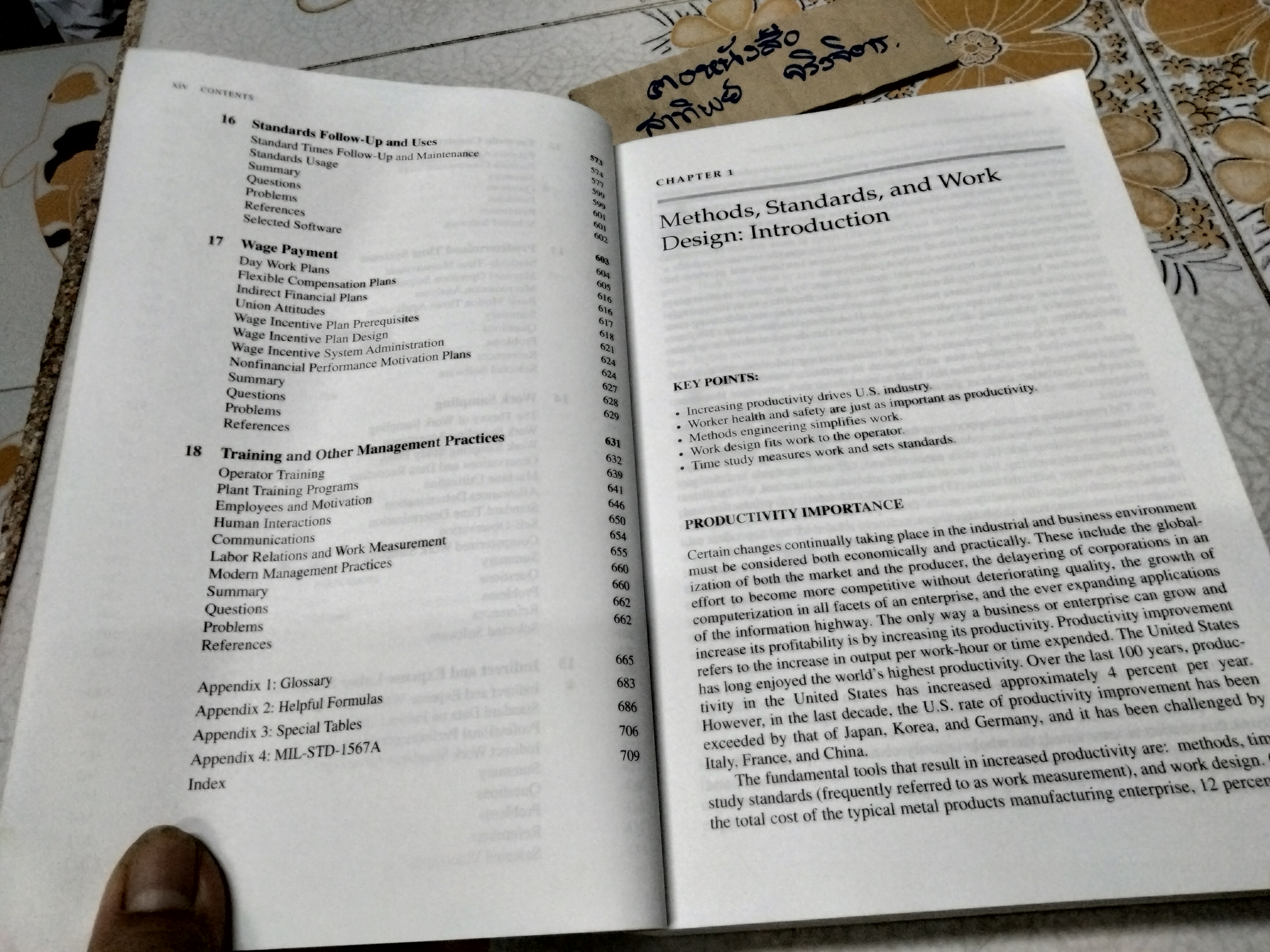 Methods, Standards, & Work Design 10th Edition By Benjamin Niebel & Andris Freivalds ฉบับถ่ายเอกสาร (copies)