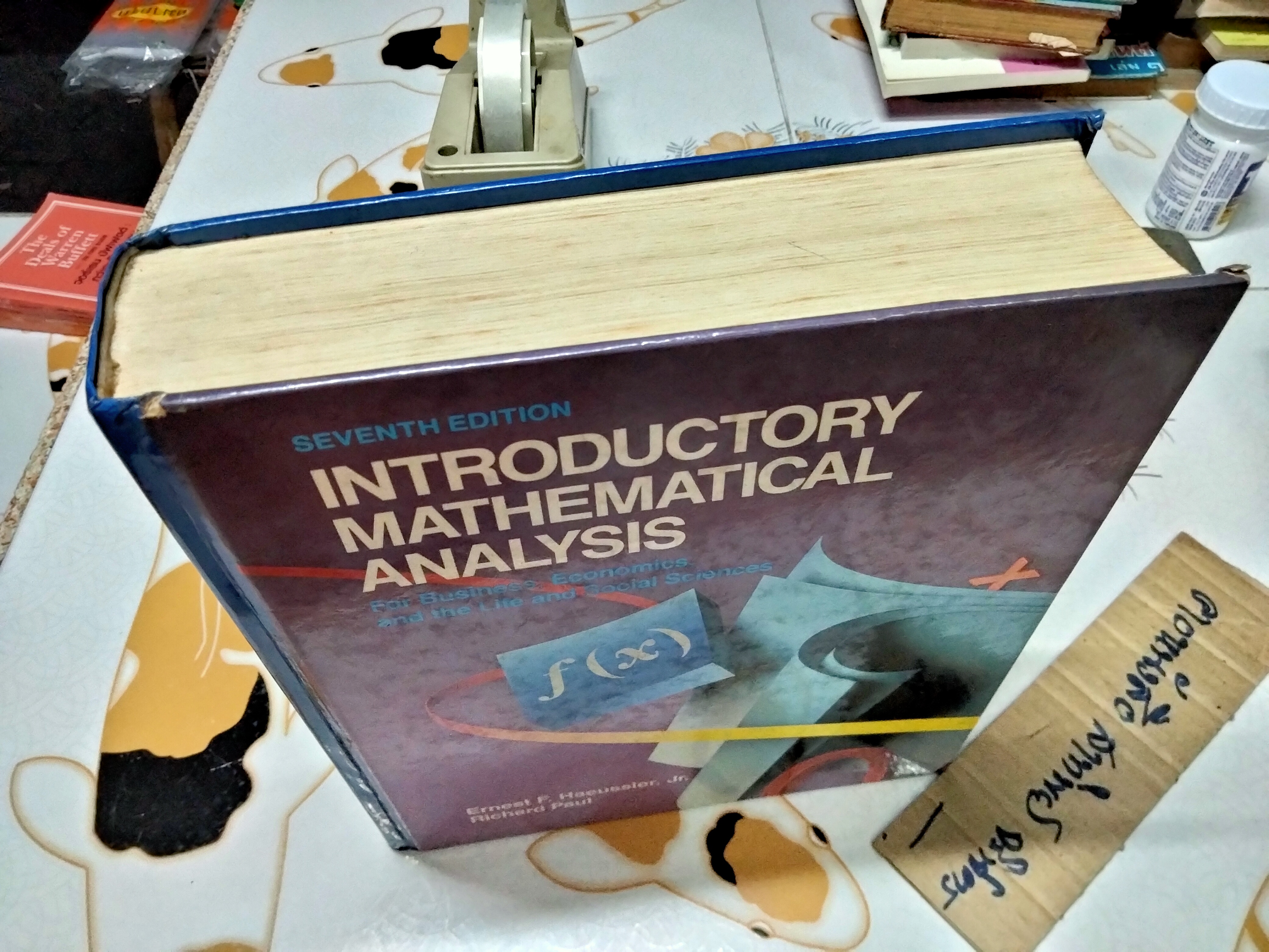 Introductory Mathematical Analysis for Business, Economics, and the Life and Social Sciences (7th edition) **สินค้าหมด**