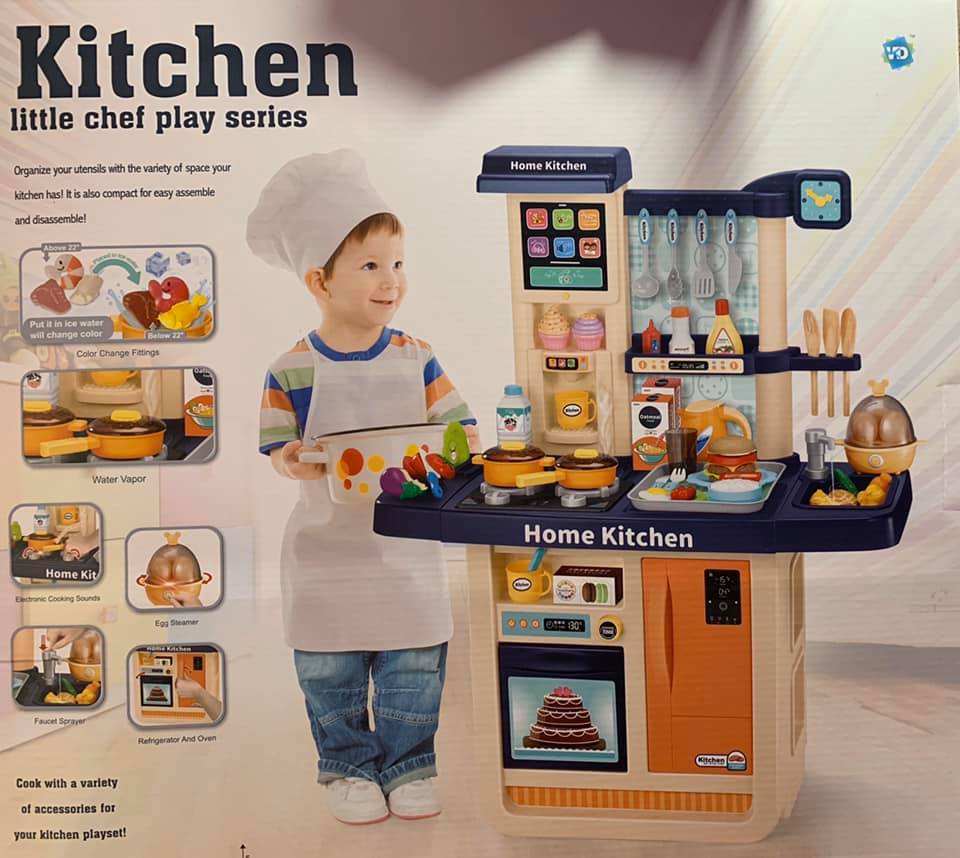 ของเล่นเด็ก ชุดครัวใหญ่ Home Kitchen สีชมพู