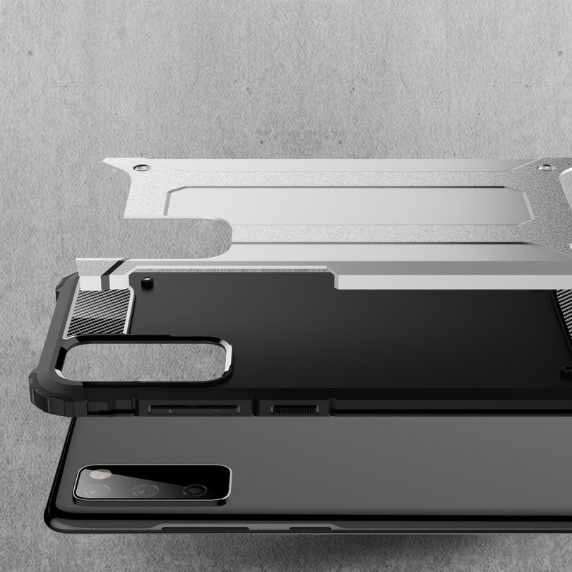 เคส Samsung Galaxy Note 20 / Note 20 5G #เคสฝาหลังเกราะป้องกัน ไฮบริด พลาสติก+TPU Heavy Duty Rugged Hybrid